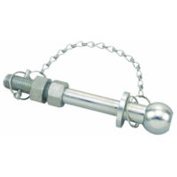 Lem Select – Axe d'attelage à sphère agricole 50mm – Longueur 25mm – Connexion robuste pour équipements agricoles – Non homologué pour usage routier