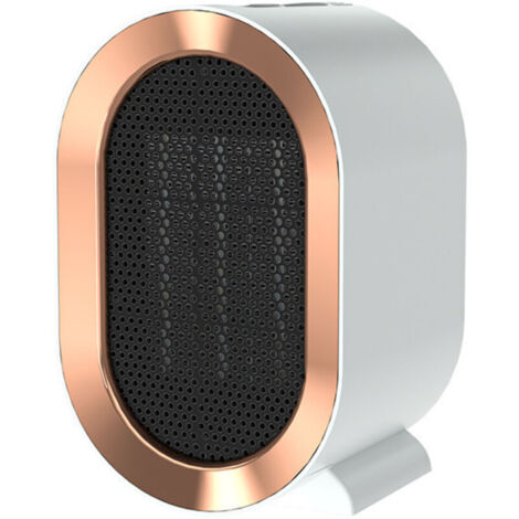 Chauffage soufflant – Petit radiateur portable de 1200 W à économie d'énergie, en céramique, idéal pour la salle de bain et le bureau. Filtre à air blanc inclus. (1/4)