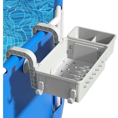 Panier Rangement Piscine, Panier de Rangement au Bord de Piscine, Panier Rangement Piscine Hors Sol, Panier de Rangement pour Piscine (1/5)