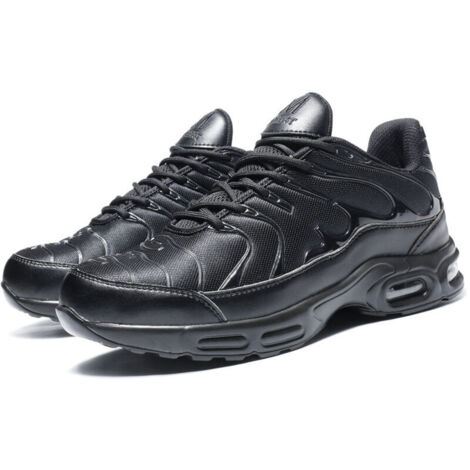 Chaussures de travail pour hommes à embout d'acier, légères et confortables, antidérapantes, noires, pointure 42 (1/5)
