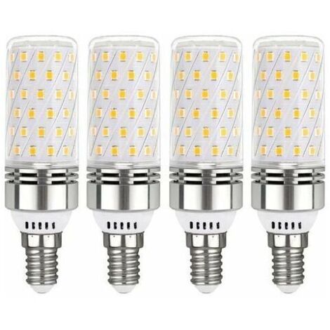 Ampoule LED E14 Blanc Froid, 12W équivalent 100W Ampoule Incandescente, 6000K Ampoules LED Culot Edison à vis E14, Angle du Faisceau 360°, Non-Dimmable, Lot de 4-RAPANDA (1/5)