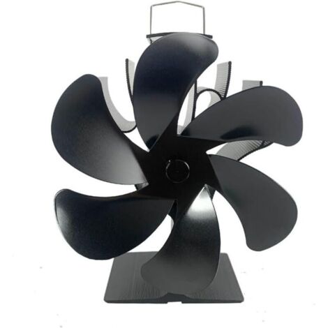 Un ventilateur de poêle à 6 pales, un ventilateur de cheminée et un ventilateur de poêle à bois doté d'une conception intelligente qui contribue à chauffer rapidement votre espace de vie. (1/5)