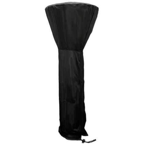 Housse de protection pour chauffage de jardin en tissu Oxford 210D noir (1/5)