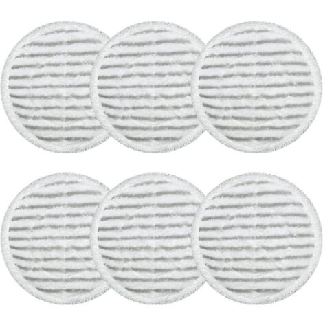Paquet de 6 tampons de remplacement pour Shark Steam Mop S7000AMZ S7001 S7000 Series, tout-en-un Spin Mop et Steam Mop, lavable pour sols durs (1/5)
