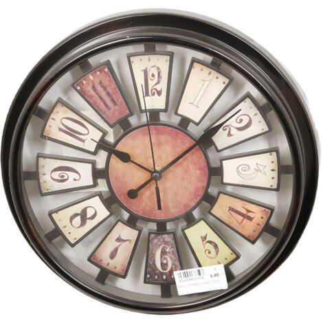 Horloge murale de style rétro, mouvement à quartz, 30 cm, accessoires pour la maison (1/2)