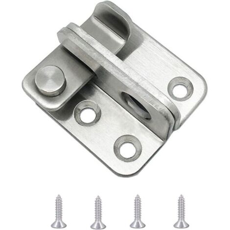 Verrou de porte en acier inoxydable - Verrou de sécurité pour différents types de portes (ouverture à gauche) (1/5)