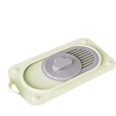 Siphon de Sol en Silicone - Bouchon de Douche - Bouchon de vidange de - Bouchon d'aspiration pour Cheveux de Salle de Bain - Joint de Cuisine - Désodorisation des canaux Vert (1/5)