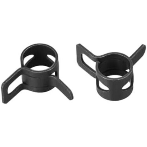 CSPARKV Collier Serrage Acier Bande Agrafe 8mm Pince Ressort Tube Agrafe Noir Manganèse Acier 30Pcs (1/5)