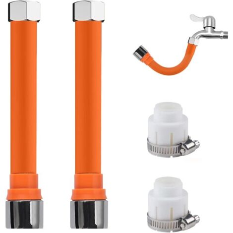 2 Pièces Rallonge Robinet Cuisine, Flexible Robinet Cuisine Pivotant à 360°, Universel Prolongateur Robinet, Extension Robinet, Rallonge de Robinet, Faucet Extender pour Cuisine Salle de Bain (1/5)