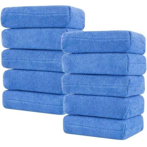 CSPARKV 10 Pcs Éponge de Nettoyage en Microfibre, Polonais Mousse Éponge Applicateur Voiture Tampon Applicateur en Mousse pour Un véhicule Propre beauté (1/5)