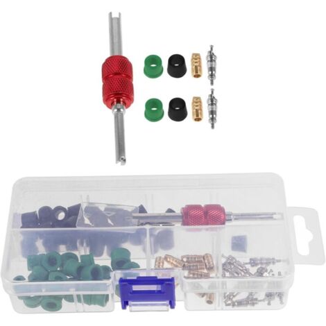 CSPARKV 71Pcs Ensemble D'Accessoires De Climatisation Automobile Détecteur De Fuite De Climatisation Remplacement De Mastic D'Échappement Tuyau De Climatisation Portable Outil De (1/5)