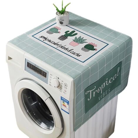 CSPARKV 1 pcs housse machine a laver, protege machine a laver, housse anti-poussière pour réfrigérateur pour la maison, housse multifonctionnelle pour machine à laver avec sac de rangement, 140×55cm (1/4)