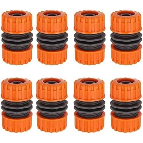 CSPARKV Lot de 8 Connecteurs Rapides Raccord Connecteurs de Pantalon Double Plug Pour Pantalon de Jardin Joint de réparation à 4 points (1/4)