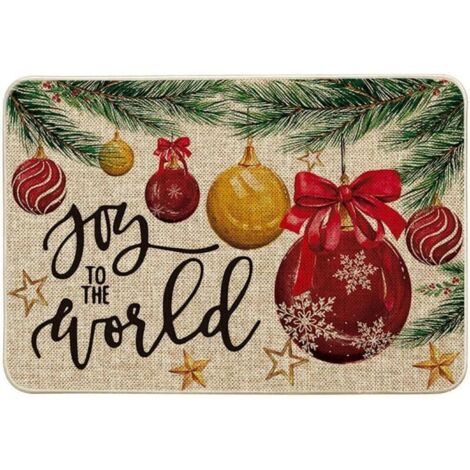 1 pcs  - Paillasson de Noël - Décoration d'hiver saisonnière - Tapis de sol pour l'intérieur et l'extérieur - 40 x 60 cm (1/5)