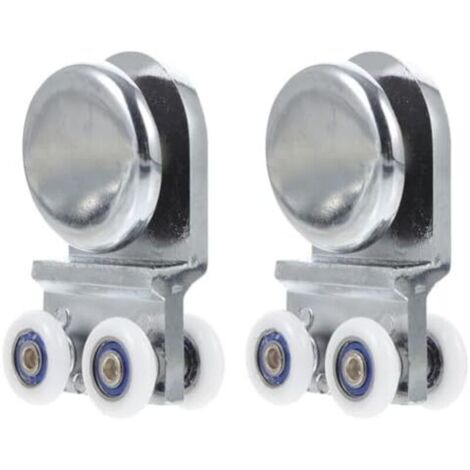 CSPARKV 72mm Roulette de porte coulissante en alliage d'aluminium, fonctionnement silencieux, compatibilité avec verre de 6 à 10 mm (1/5)