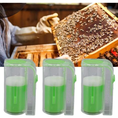 CSPARKV Kit de Marquage de la Reine Cage de Marquage de la Reine des Abeilles en Plastique Catcher Bouteille de Marqueur de Marquage de la Reine Bouteille de Marqueur de la Reine des Abeilles à une(Ve (1/5)