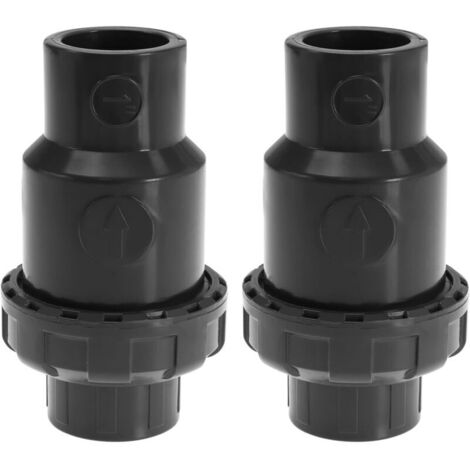 CSPARKV Lot de 2 clapets anti-retour intérieurs de 32 mm pour tuyau anti-retour en PVC gris (1/5)