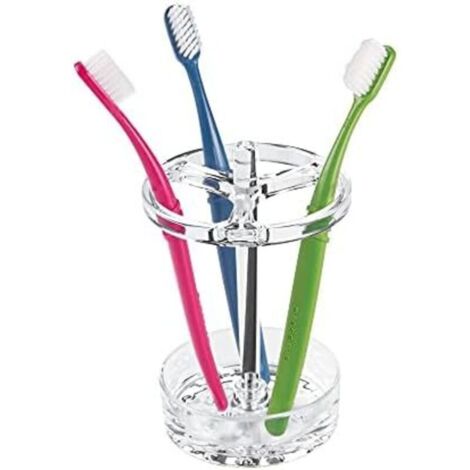 CSPARKV 9.8x14.5cm Porte Brosse A dent, Grand Support Brosse A dent en Plastique, Transparent (1/5)