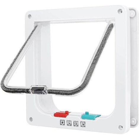 20 x 19 cm Blanc,Chatières et portes manuelles Chatière intelligente chat porte (1/5)