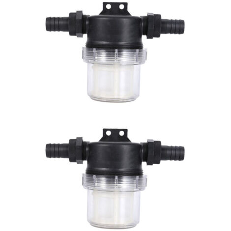 CSPARKV 2 pack Pompe à eau filtre filet arroseur réglable en ligne Transparent maille crépine arrosage outil pour jardinage pompe à eau(interface:20mm) (1/4)