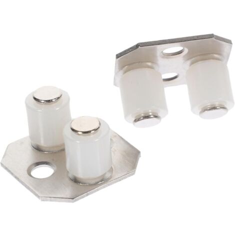 2 pièces Guide de Sol pour Porte Coulissante Nylon Robuste Rail Inférieur pour de Grange et Placards Quincaillerie Lourde avec Double Acier Inoxydable Montage Facile (1/5)