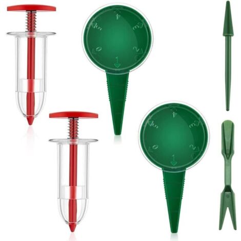 CSPARKV 6 Pièces Semoir À Graines Set, Distributeur De Graines Set, Semeur De Graines Portatif, Planteur De Graines, Fournitures De Jardin De Jardinière pour Ferme De Légumes De Jardin (1/5)