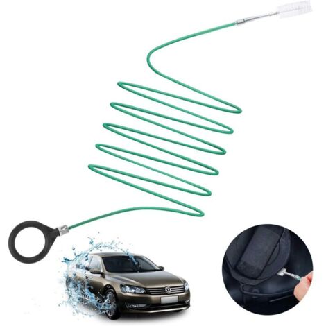 Brosse de Nettoyage de canalisation de Toit ouvrant de Voiture, Outil de Nettoyage de Trou de vidange Automatique Nettoyeur de Tube Long, Accessoires de Voiture Brosse de vidange Flexible (1/5)