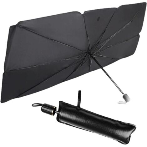 Parapluie Pare-Soleil Pliable Pour Pare-Brise De Voiture, Parapluie Pare Soleil Pare Brise Avant De Voiture, Couverture De Pare-Soleil De Fenêtre Avant De Voiture Avec 7 Couches De Nano Isolation, 140 (1/5)