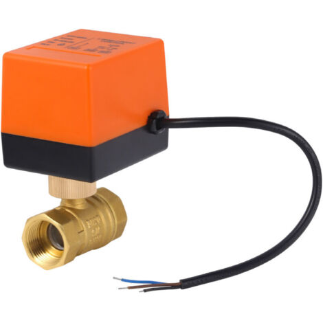 Kit de vanne à boisseau sphérique électrique à trois fils et deux commandes AC230V de haute qualité adapté au système, DN25 (1/5)