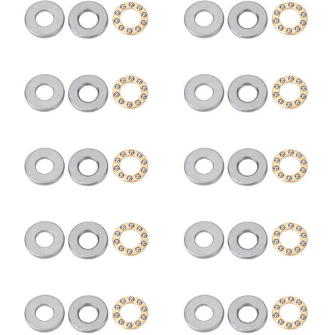 Lot de 10 roulements à billes miniatures de haute précision en acier plat (F9-20M 9 x 20 x 7 mm) (1/5)