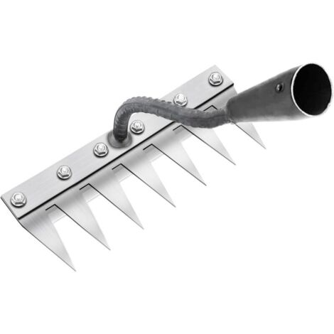 Râteau de Désherbage Multifonction en Métal, Râteau De Jardin 7 Dents, Râteau De Jardin Portable pour Désherber, Outillage De Jardin pour Désherber/Ameublir/Semence 7 Dents (1/5)