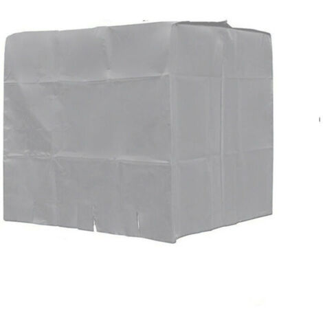 Housse de protection pour réservoir d'eau IBC 1000 L, anti-poussière, anti-UV et anti-pluie, 120 x 100 x 116 cm (argent) (1/2)
