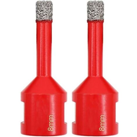 Forets diamantés 8 mm avec filetage M14 pour perçage à sec dans le carrelage, le granit et le marbre. (1/5)