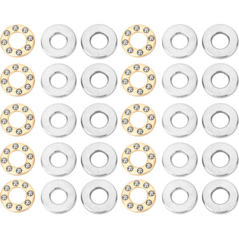 10 pcs Roulements à Billes Poussée Roulement à Billes de Haute Précision en Acier Plat Roulements Fixés pour la Fabrication de Machines(F4-9M 4x9x4mm) (1/5)