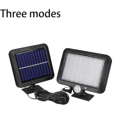 Applique murale à induction solaire avec contrôle de la luminosité, lampadaire LED étanche, petit lampadaire en ABS, matériau en silicium polycristallin, solaire (1/5)