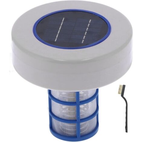 Nettoyeur Solaire pour Piscines, Nettoyeur ioniseur pour Piscines à énergie Solaire Équipement de Nettoyage des Fontaines de Spa pour Piscines (1/5)