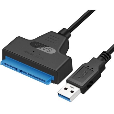 Convertisseur adaptateur USB 3.0 vers SATA pour disques durs 2,5 pouces SSD / HDD, 20 cm, prend en charge UASP (1/5)