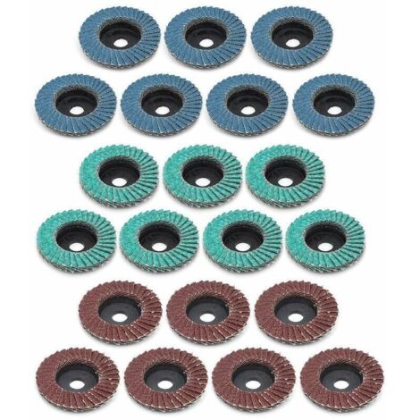Disques à Meuler, 21 Pcs 50mm Disques à Lamelles Professionnels Disques à Poncer 80 Grain (1/5)