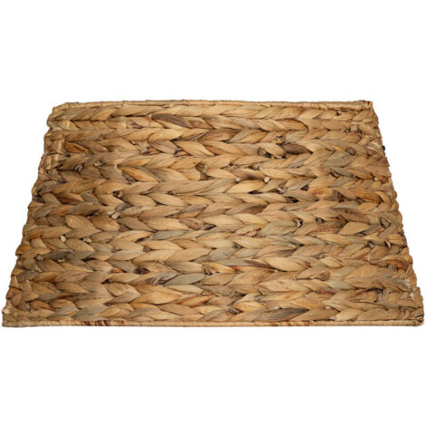 Support pour sapin de Noël, style rustique, motif tissé, jacinthe d'eau, renfort métallique (1/5)