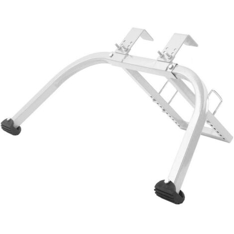 Stabilisateur d'Échelle de Toit Acier au Carbone avec Accessoires, Pieds Caoutchouc Antidérapants, Capacité Charge 150 kg, Compatible avec Différentes Formes d'Échelles pour Gouttière de Toit
