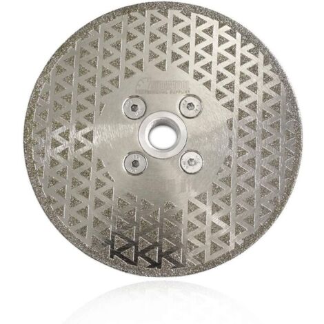 Disque Diamant 125mm Lame de Scie Électroplaqué pour Coupe et Meulage Pierre Granit Marbre Tuile - RWDisque diamant pour meuleuse (1/5)