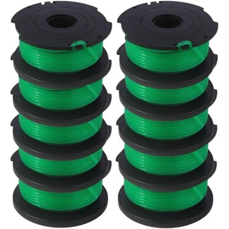 SF-080 Bobine de rechange pour Schwarz et Decker GH3000 LST540 LST540B GH3000R SF-080-BKP 20ft .080in Single Line Thread Cutters Auto Feed Spool (10-Pack) (1/5)