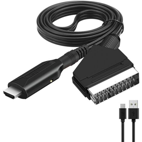 Convertisseur péritel vers Hdmi adaptateur Audio vidéo pour Hdtv/dvd/décodeur/ps3/pal/ntsc Adaptateur électrique (1/4)