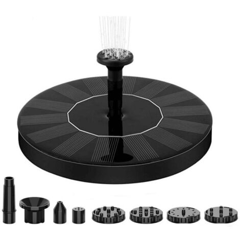Petite fontaine de bassin solaire avec panneau solaire monocristallin de 1.5 W Décoration flottante de 1 W pour bassin de jardin d'arrière-cour - RWJardin / bassins d'ornement / fontaines pour bassins (1/5)