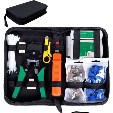 9 en 1 testeur de câble réseau réseau professionnel Kits d'outils de réparation d'ordinateur Net testeur de câble LAN Maintenance - RWDIY ›Outillage à main et électrique› Outils à main ›Ensembles d'ou (1/5)