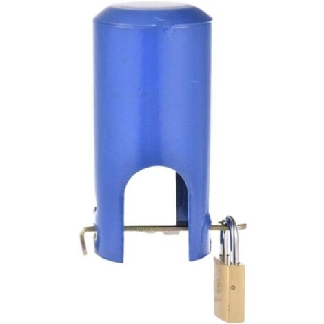 Couvercle de protection antivol - En fer métallique de qualité supérieure - Multifonction - Pour extérieur, jardin, cuisine blue (1/5)