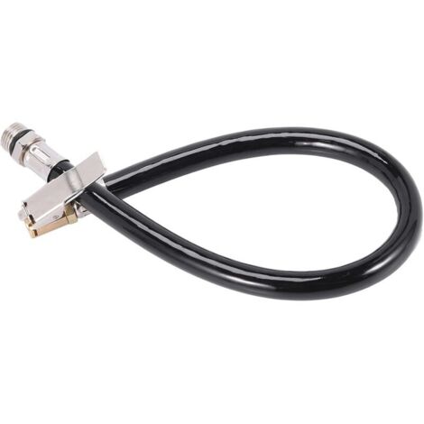Enowelir Auto Camion 1/2 Pouce Male Fil Caoutchouc de gonflage Gonfleur Tuyau d'air du Pneu 14.6 Pouce (1/4)
