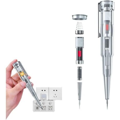 Stylo testeur électrique réactif, stylo électrique induit par testeur de tension étanche 70-250 V, stylo testeur électrique réactif, stylo testeur de tension sans contact (1 pièces) (1/4)