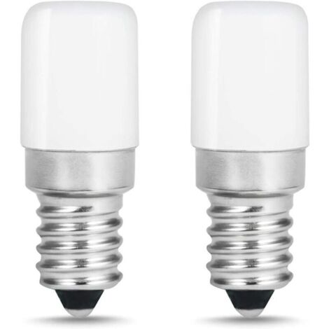 Lot de 2 Lampe E14 LED Ampoule pour Réfrigérateur / 1.5 W - Puissance équivalente à une Lampe de 15 Watt,Blanc Froid - 6000K (1/4)