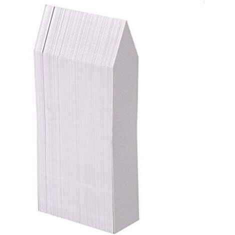 étiquette en plastique pour plantes 100 pièces, étiquette de jardin en plastique blanc 10x2cm (1/4)